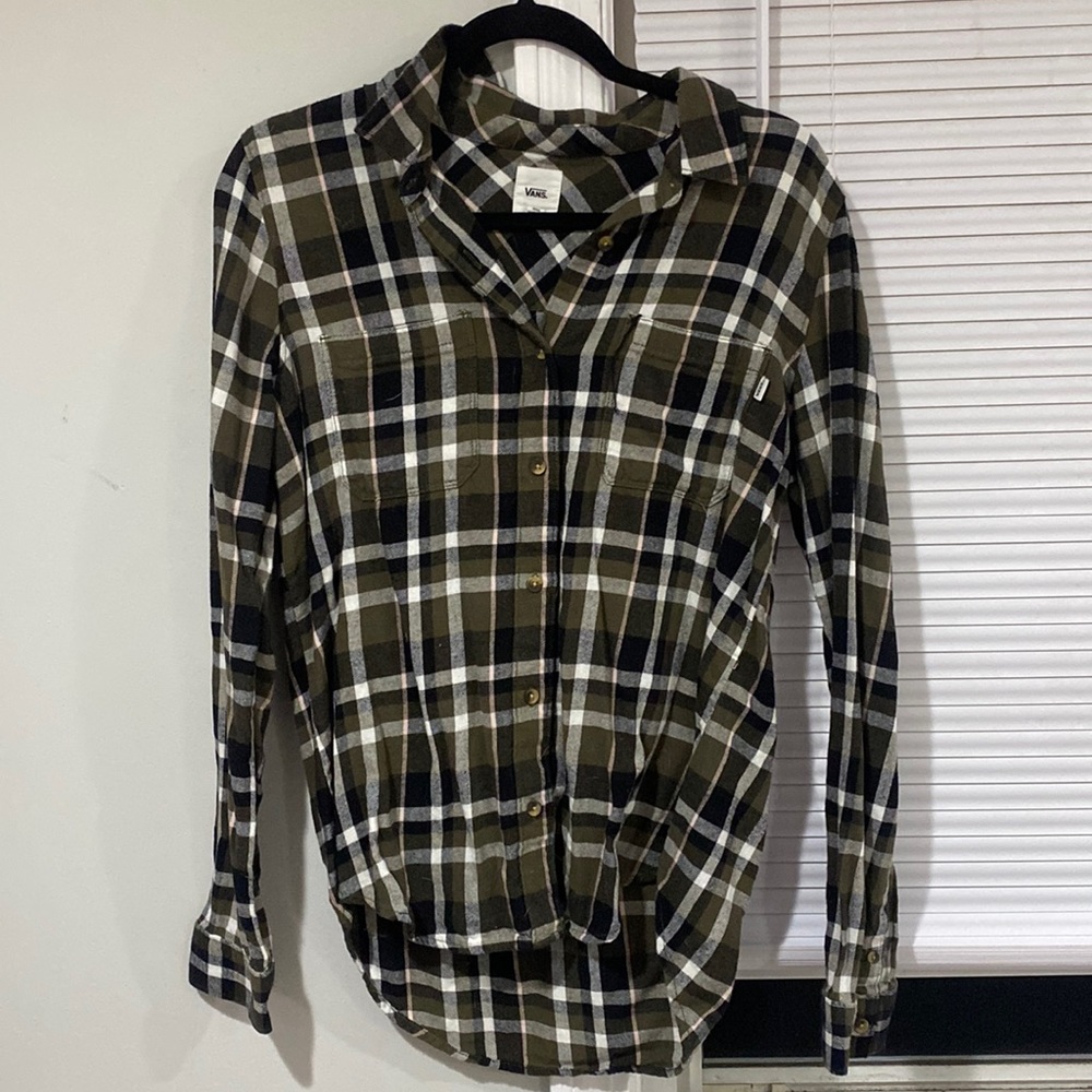 Vans plaid button up